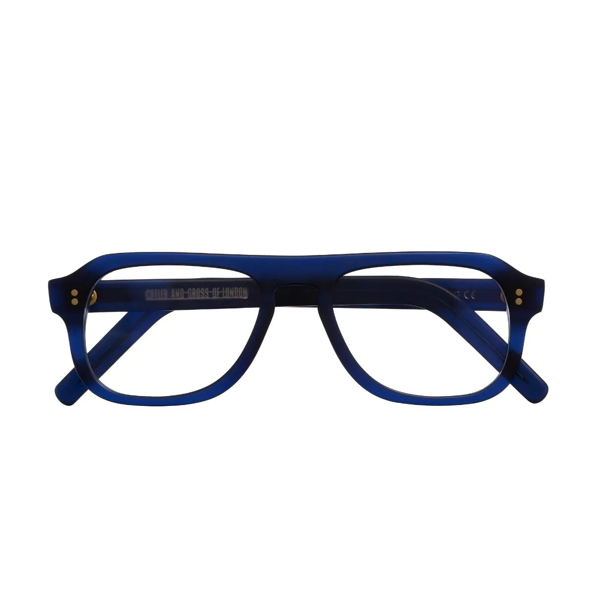 Cutler and Gross 822 Optical Aviator Glasses Color Matte Classic Navy Blue