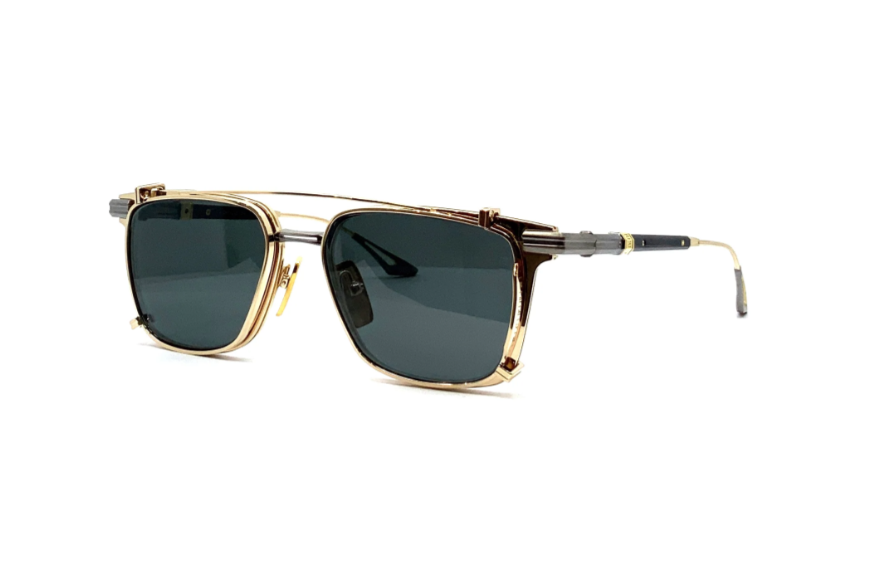 Dita Epiluxury EPLX.7 Limited Edition Gold-Antique Silver (Polarized Grey Sunglass Clip-On)