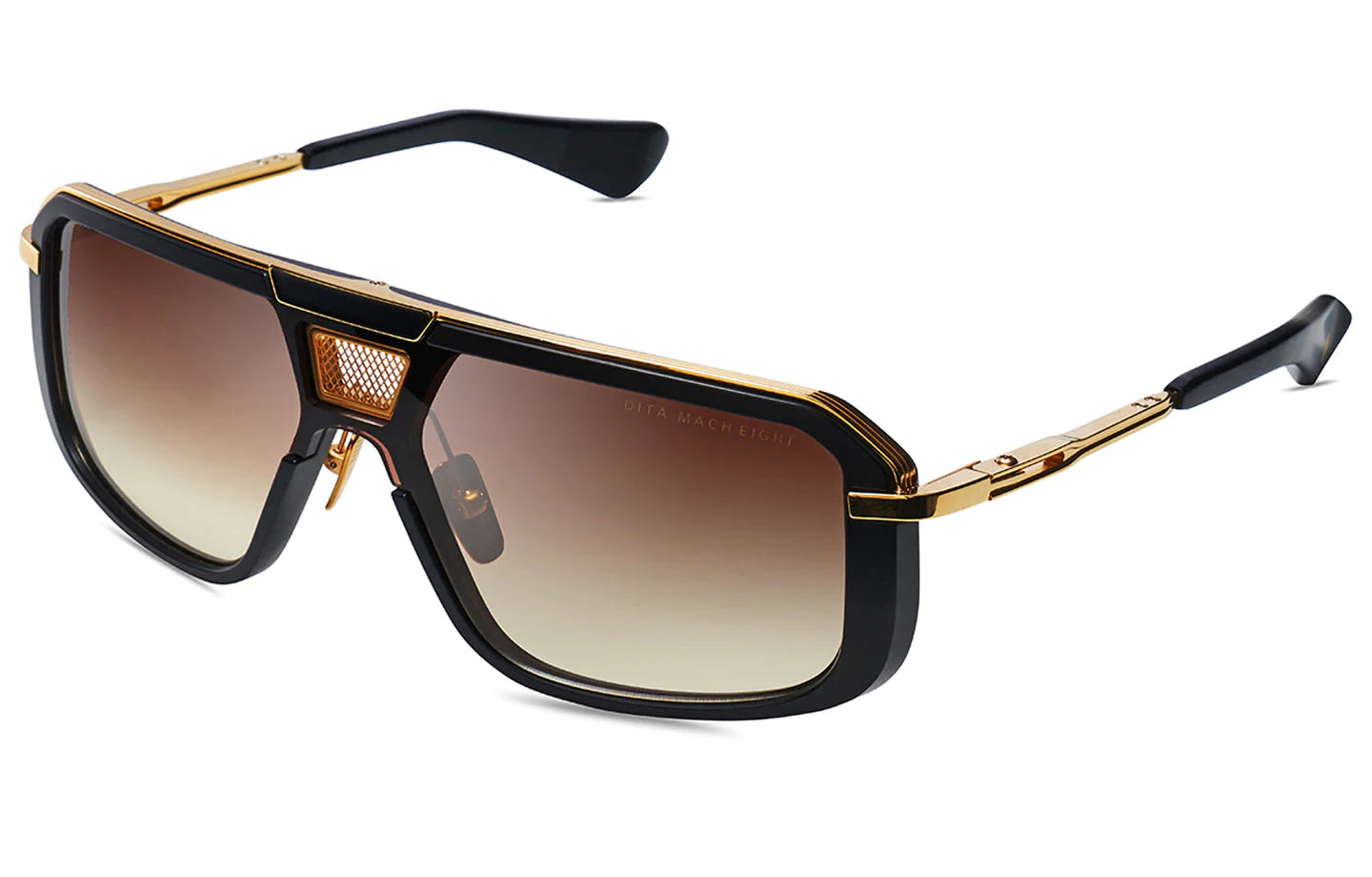 Dita Mach-Eight Color Matte Black - Yellow Gold