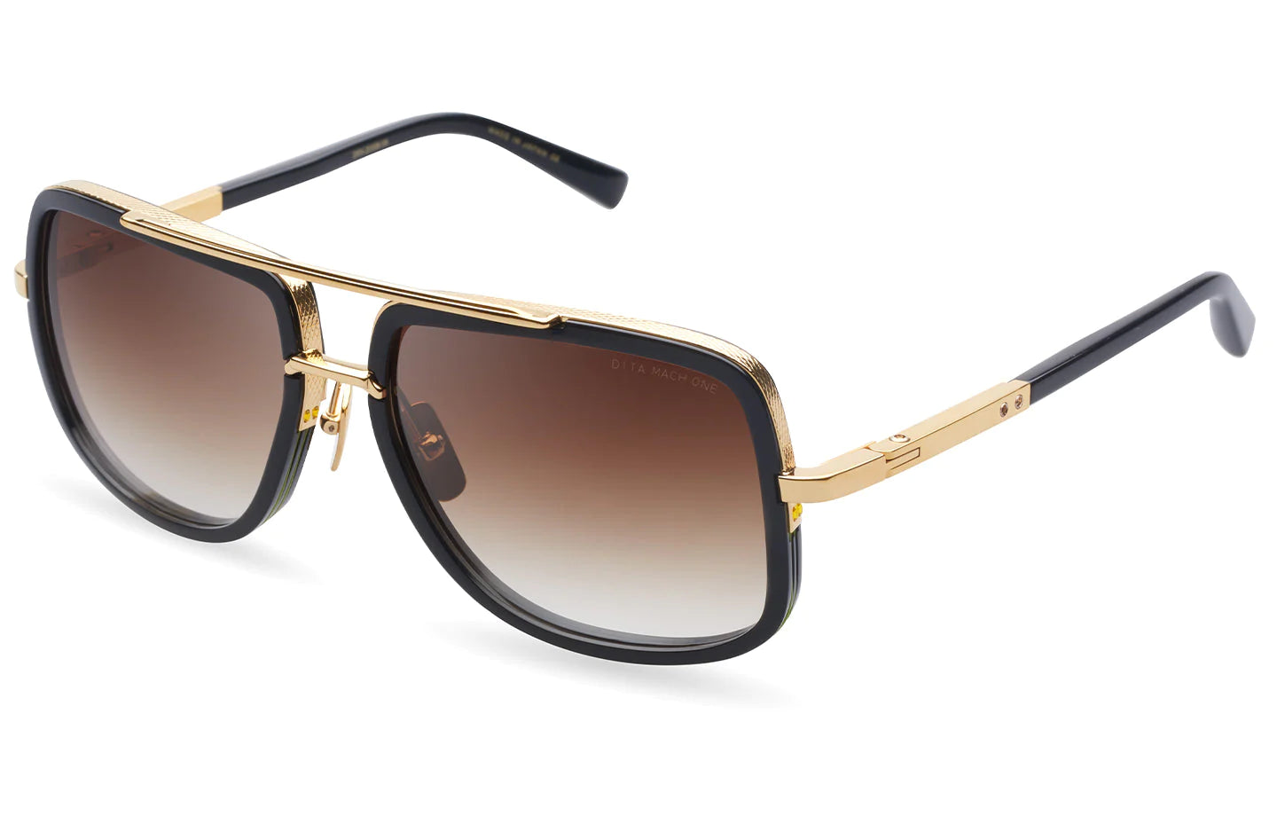 Dita Mach One Color Shiny 18K Gold Black
