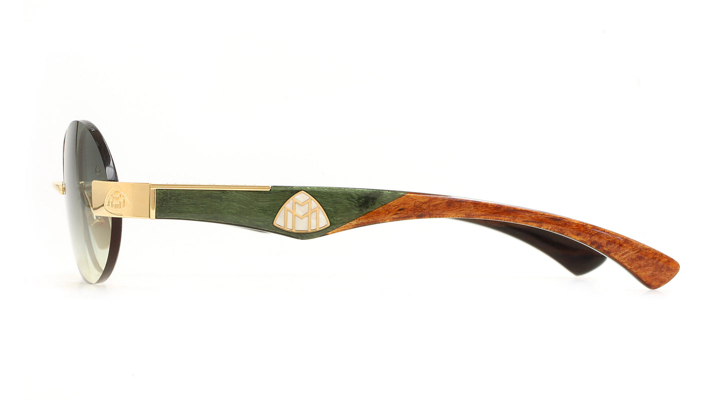 Maybach The Magic II 22k GOLD Forrest Green Karelian Birch Burr/Ebony