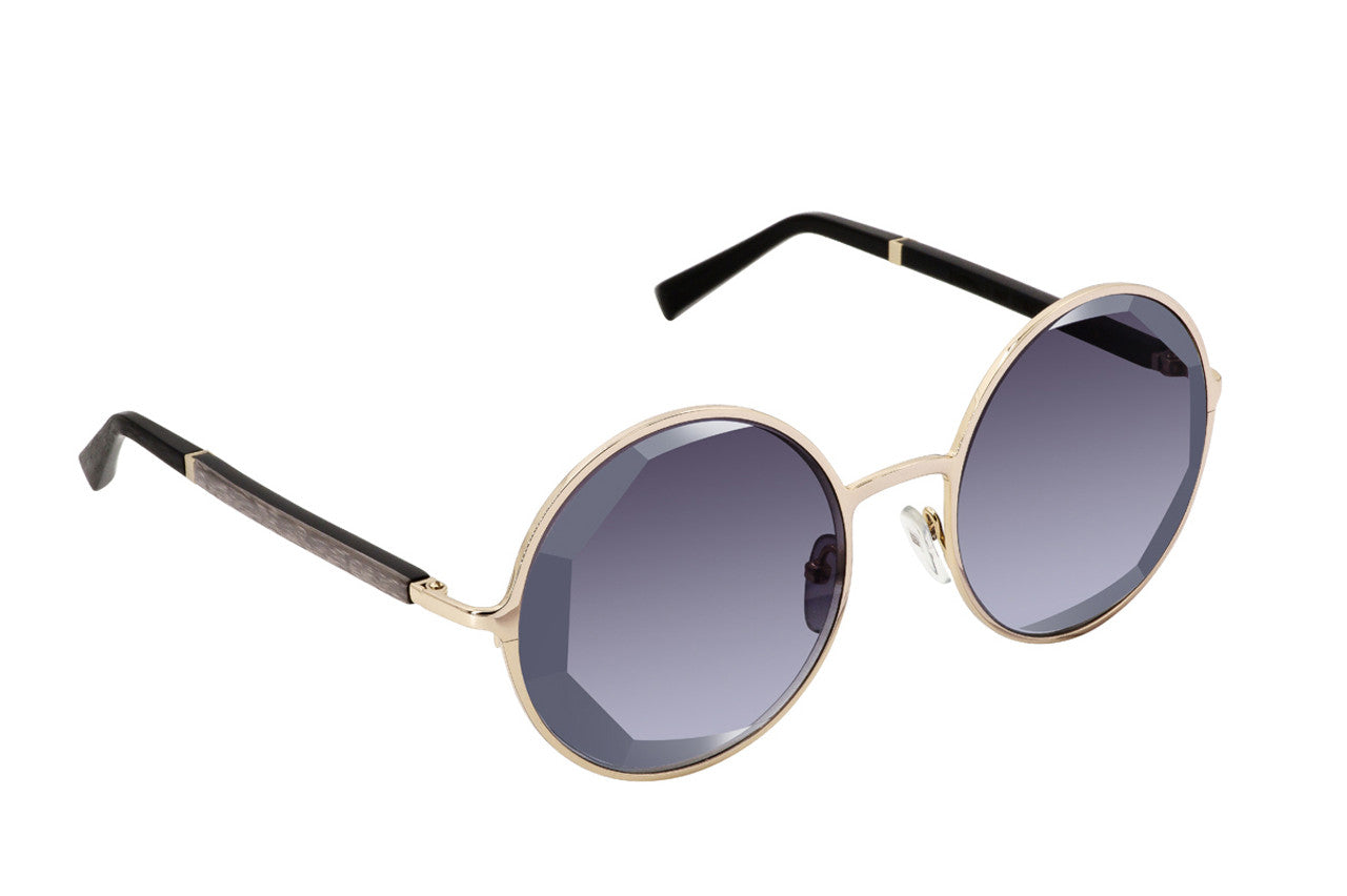 Vanessa Azar 01 Color Shiny Champagne Gold/grey eucalyptus/ebony tanganyika