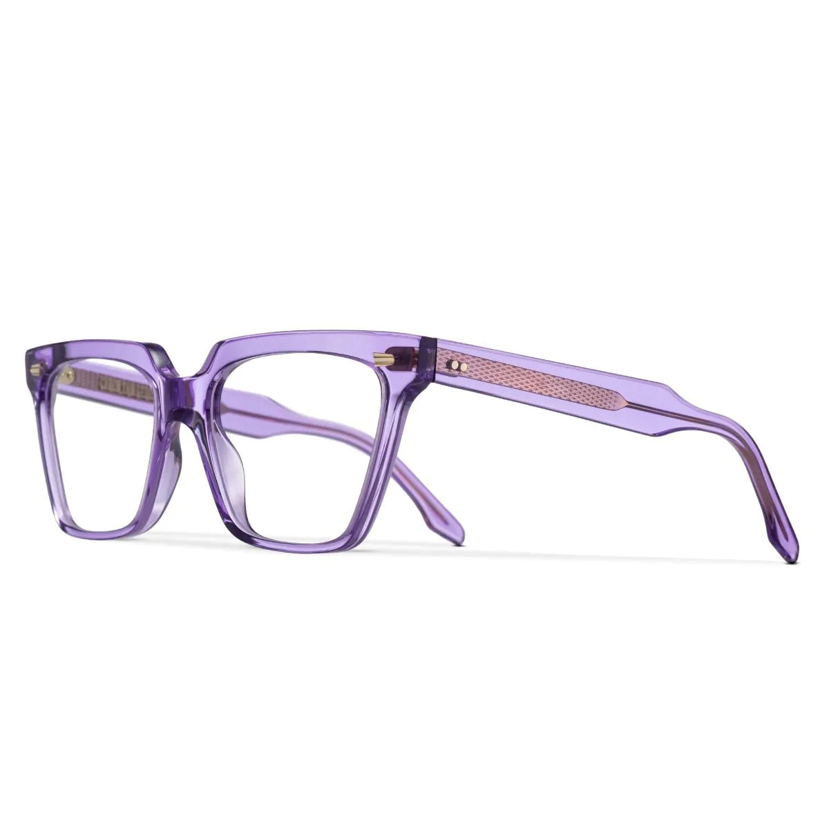 Cutler & Gross 1346 Optical Cat Eye Glasses Color Orchid Crystal