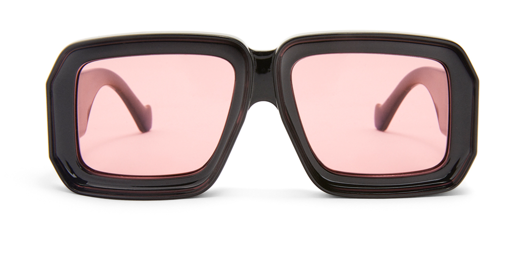 LOEWE Paula's Ibiza dive in mask sunglasses in acetate color shiny black