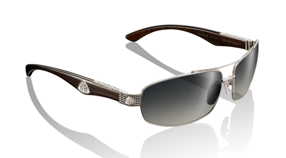 Maybach High Jewelry The Diplomat I 225 Diamonds ( 2,32 Carat) Solid 18K White Gold, Silver Outline Mother-of-Pearl, Ebony/Walnut Burr Wood